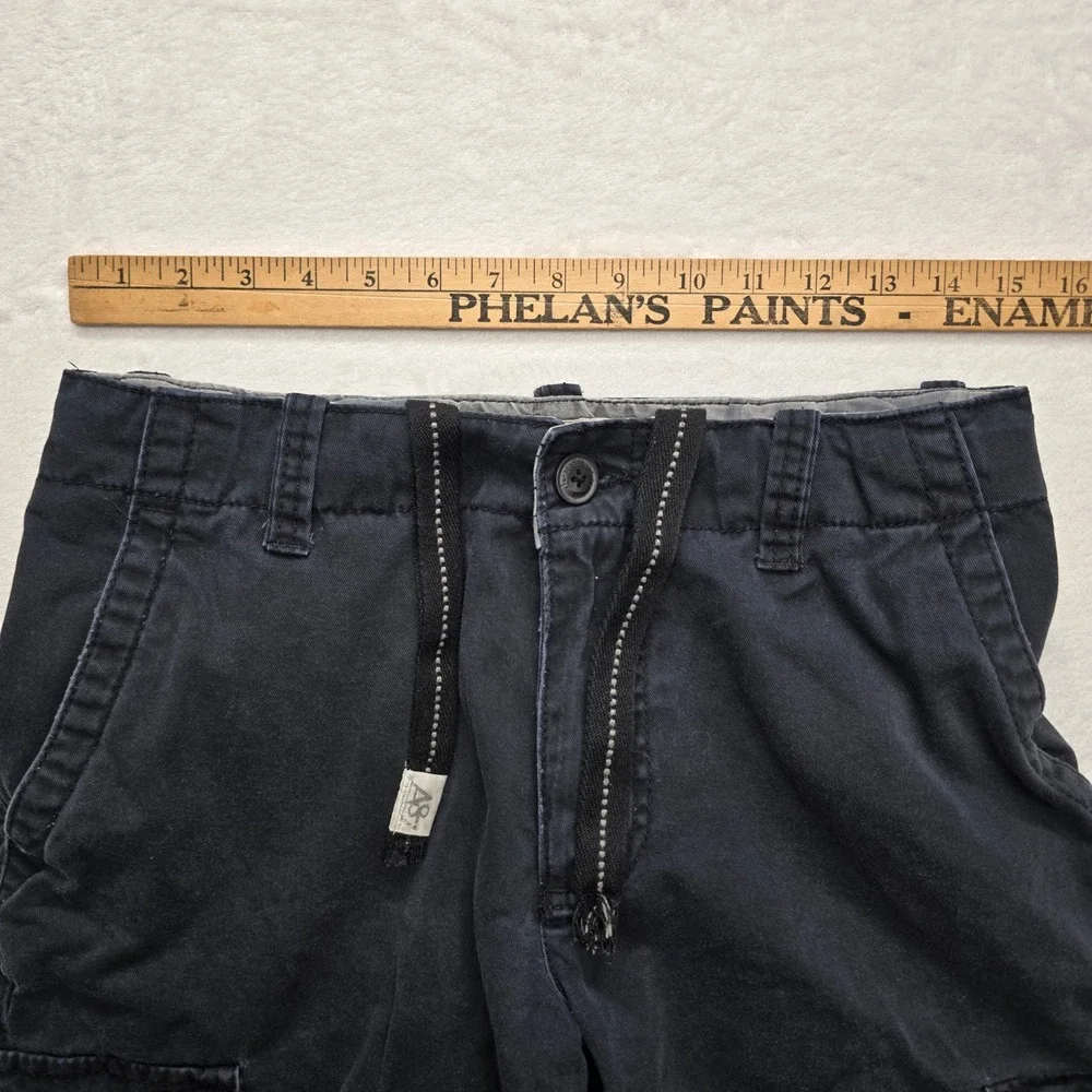 Aeropostale Cargo Shorts‎ Navy Casual Utility Drawstring Men 30